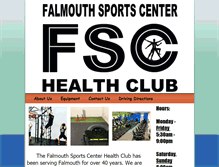 Tablet Screenshot of falmouthsportscenter.com